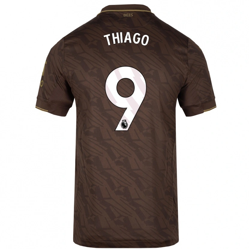 Danxen Dames Igor Thiago #9 Bruin Goud Uitshirt Uittenue 2025/26 T-Shirt