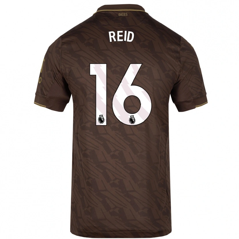 Danxen Dames Jodie Reid #16 Bruin Goud Uitshirt Uittenue 2025/26 T-Shirt