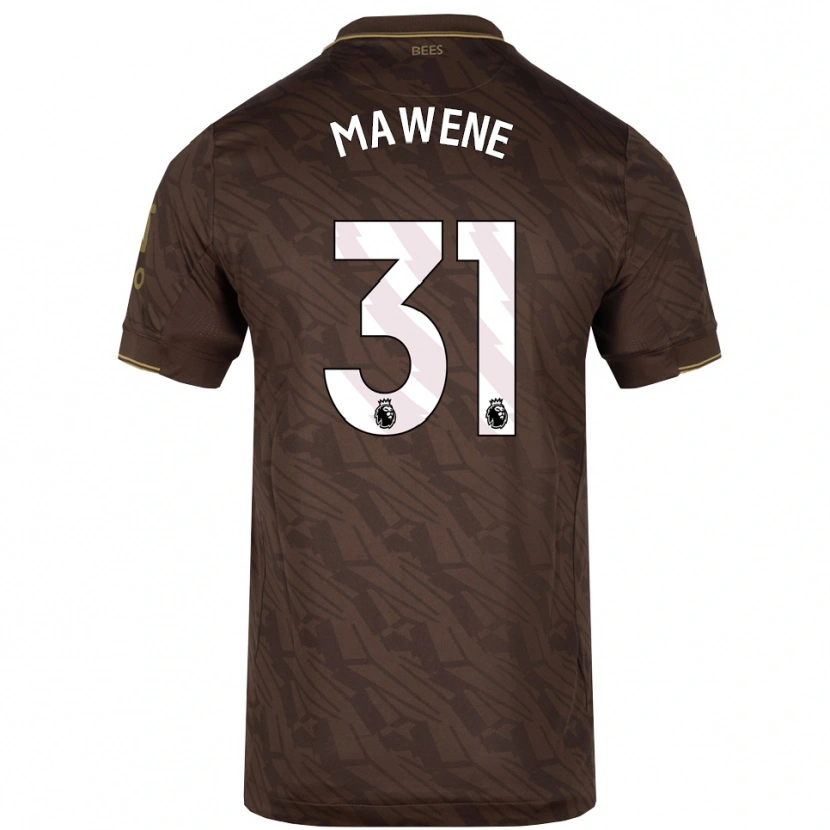 Danxen Dames Theo Mawene #31 Bruin Goud Uitshirt Uittenue 2025/26 T-Shirt