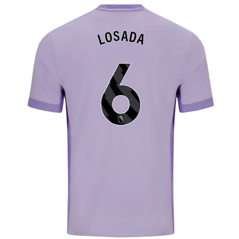 Danxen Dames Vicky Losada #6 Taro Paars Wit Uitshirt Uittenue 2025/26 T-Shirt
