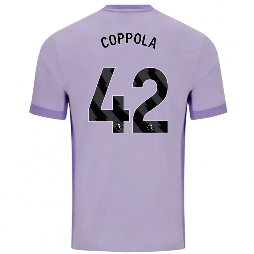Danxen Dames Diego Coppola #42 Taro Paars Wit Uitshirt Uittenue 2025/26 T-Shirt