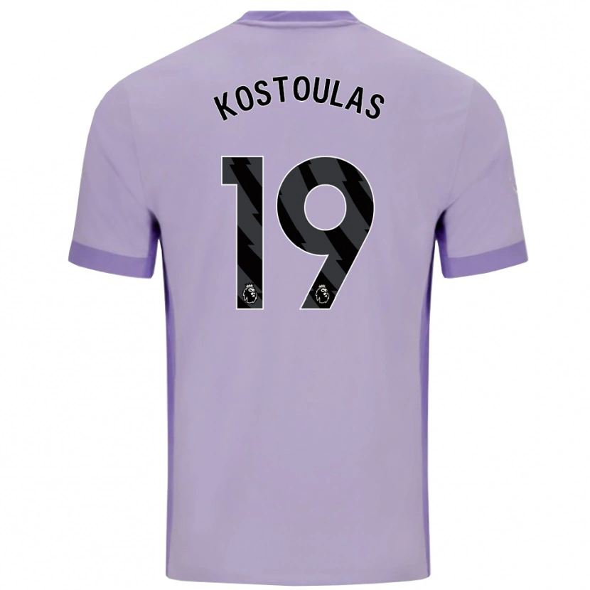 Danxen Dames Charalampos Kostoulas #19 Taro Paars Wit Uitshirt Uittenue 2025/26 T-Shirt