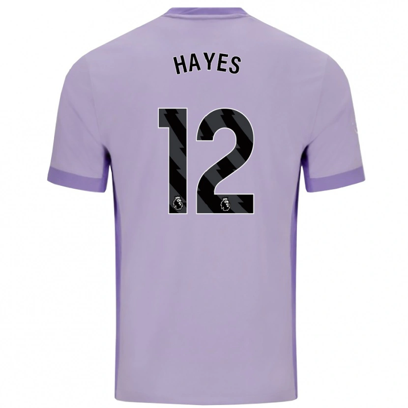 Danxen Dames Caitlin Hayes #12 Taro Paars Wit Uitshirt Uittenue 2025/26 T-Shirt