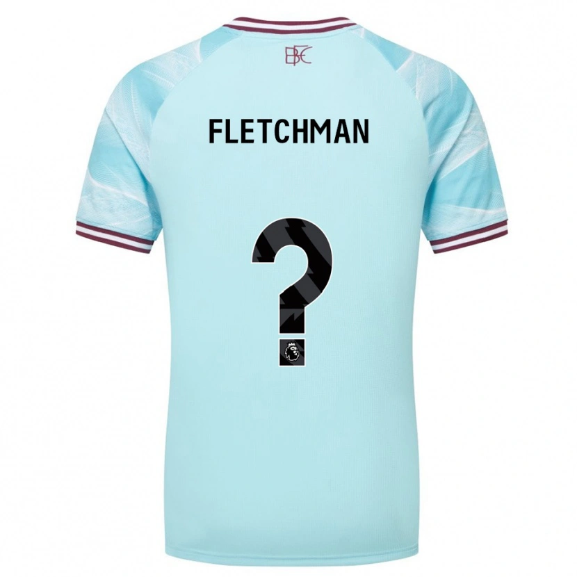 Danxen Dames Diandro Fletchman #0 Hemelsblauw Bourgondisch Uitshirt Uittenue 2025/26 T-Shirt