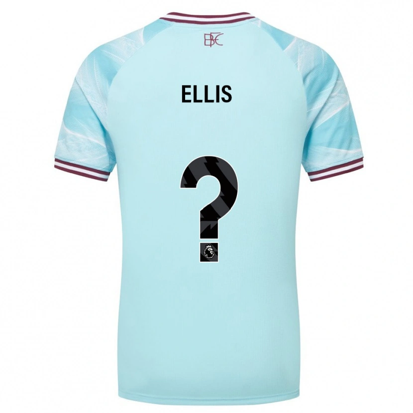 Danxen Dames Kian Ellis #0 Hemelsblauw Bourgondisch Uitshirt Uittenue 2025/26 T-Shirt