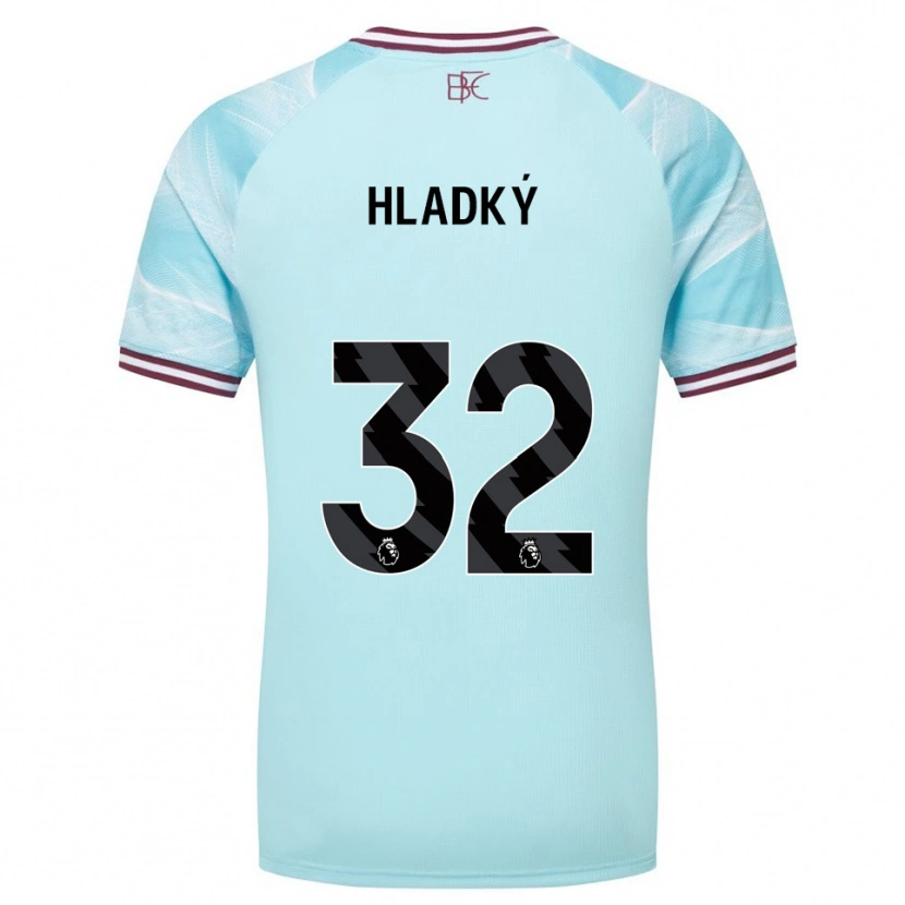 Danxen Dames Vaclav Hladky #32 Hemelsblauw Bourgondisch Uitshirt Uittenue 2025/26 T-Shirt