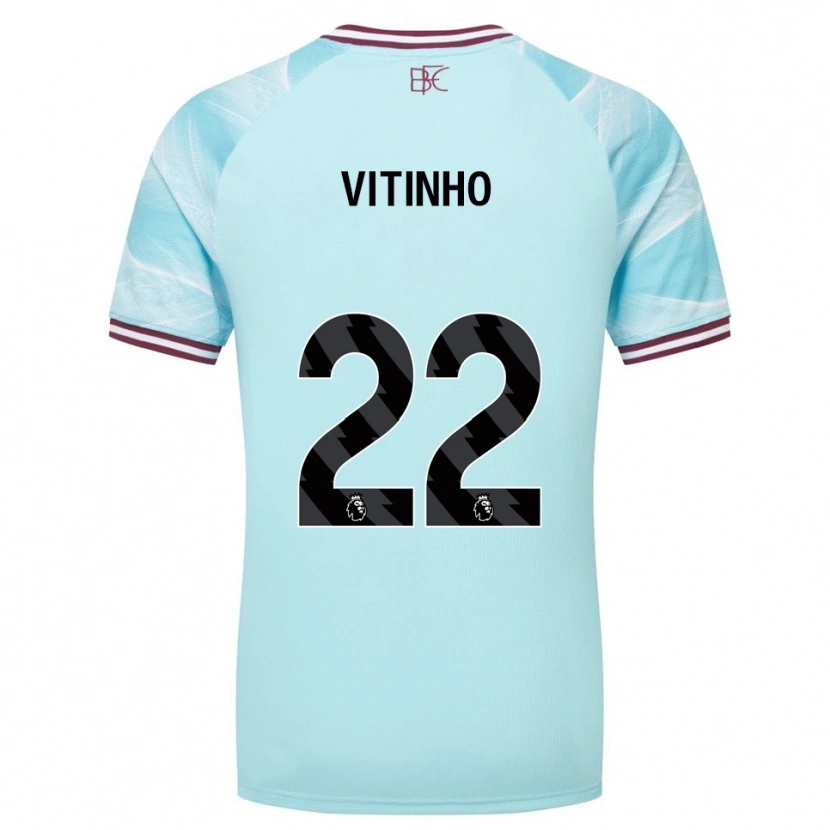 Danxen Dames Vitinho #22 Hemelsblauw Bourgondisch Uitshirt Uittenue 2025/26 T-Shirt