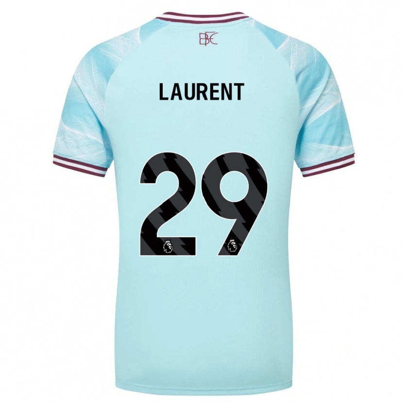 Danxen Dames Josh Laurent #29 Hemelsblauw Bourgondisch Uitshirt Uittenue 2025/26 T-Shirt