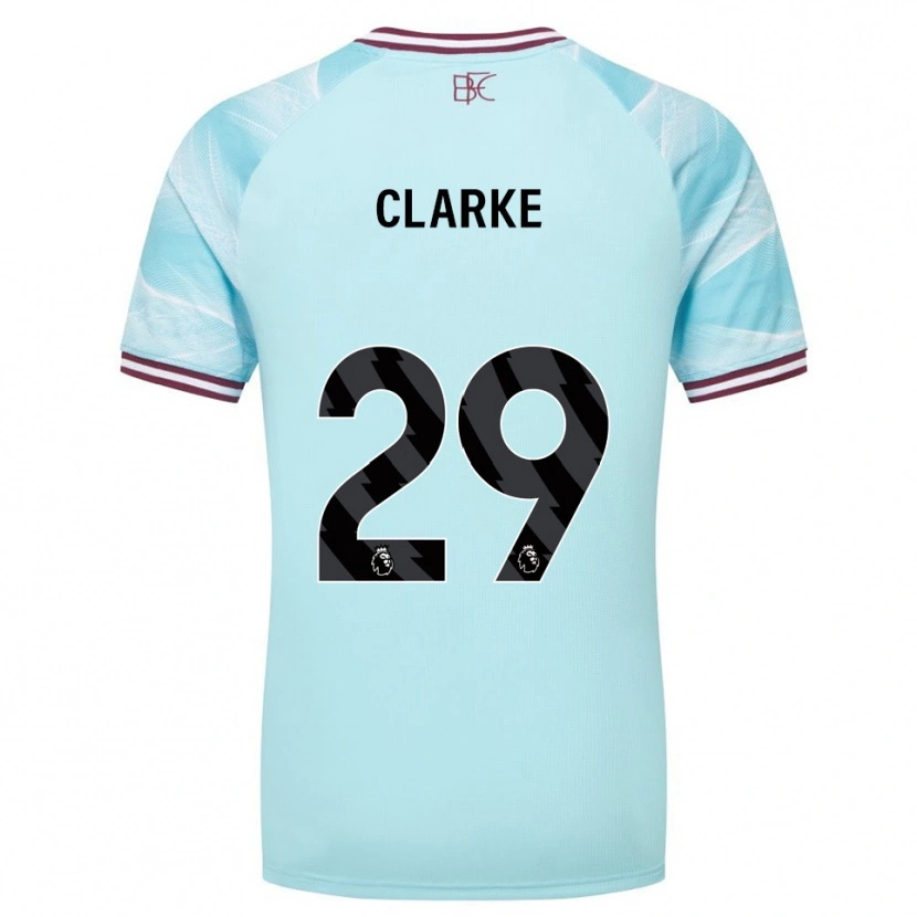 Danxen Dames Abby Clarke #29 Hemelsblauw Bourgondisch Uitshirt Uittenue 2025/26 T-Shirt