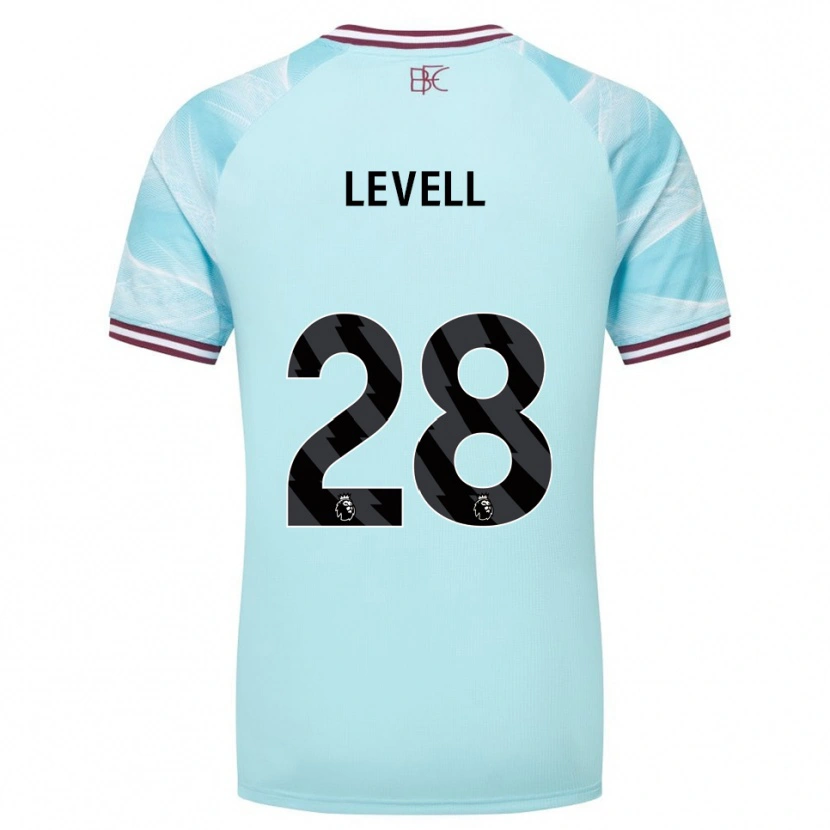 Danxen Dames Kirstie Levell #28 Hemelsblauw Bourgondisch Uitshirt Uittenue 2025/26 T-Shirt
