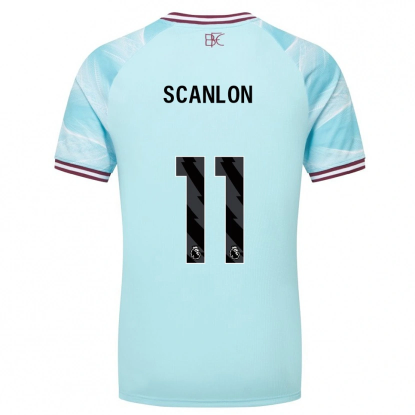 Danxen Dames Luca Scanlon #11 Hemelsblauw Bourgondisch Uitshirt Uittenue 2025/26 T-Shirt