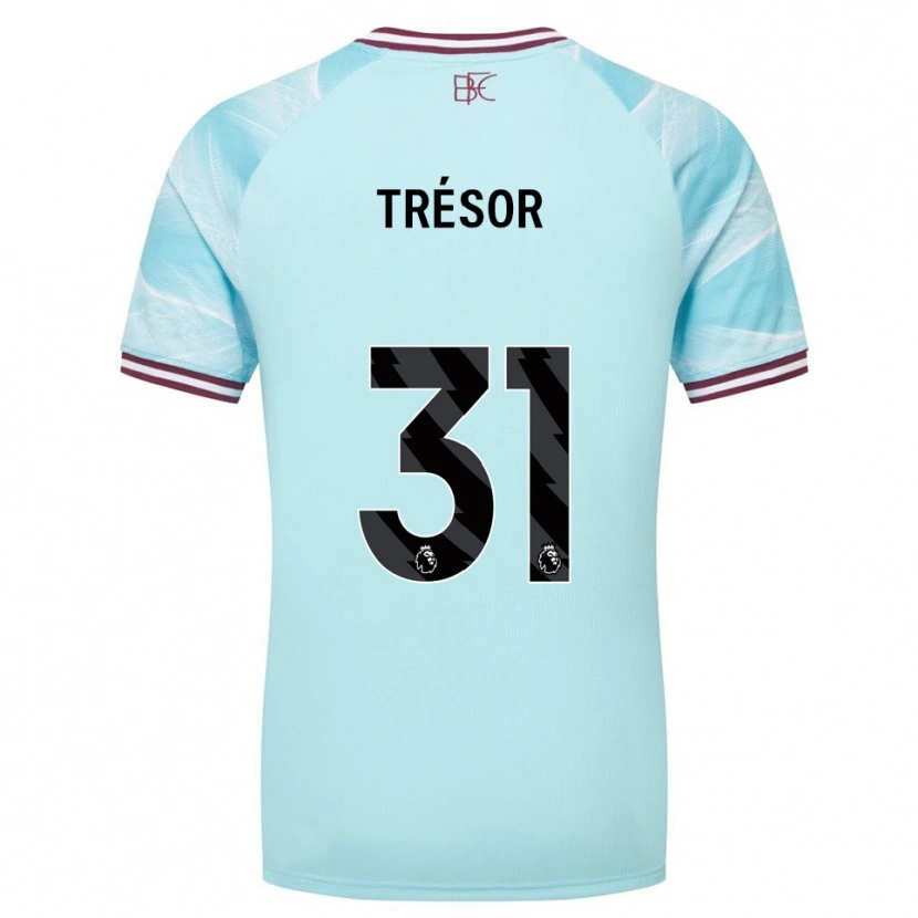 Danxen Dames Mike Trésor #31 Hemelsblauw Bourgondisch Uitshirt Uittenue 2025/26 T-Shirt