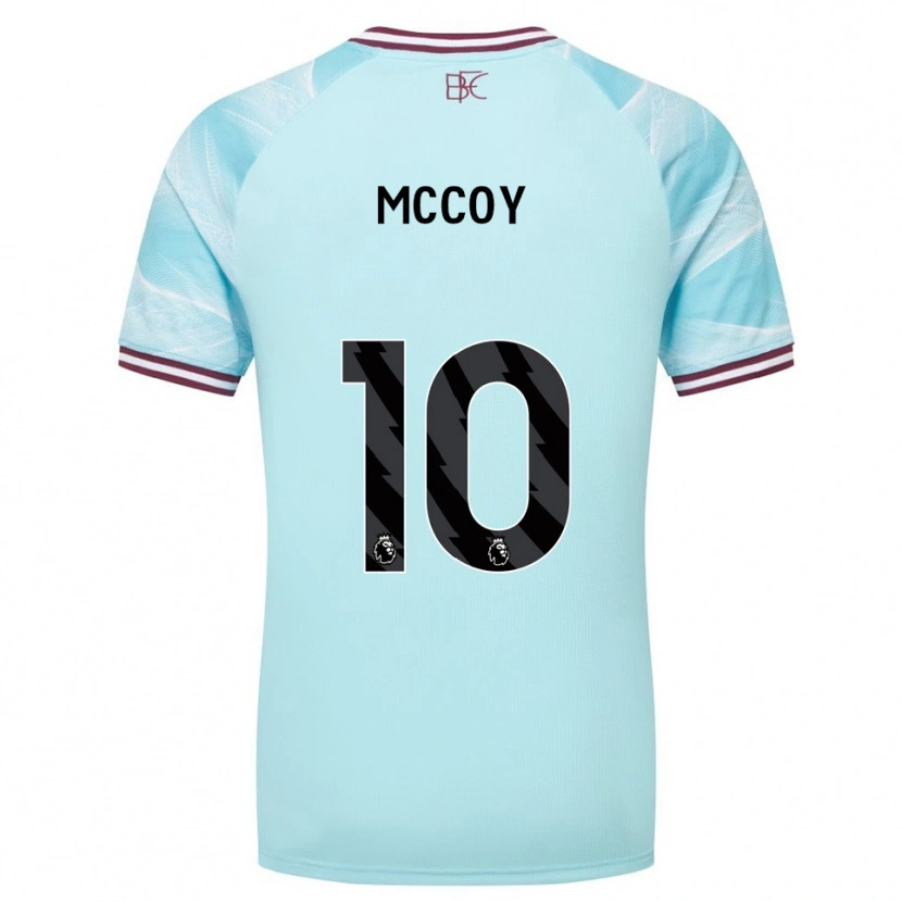 Danxen Dames Adam Mccoy #10 Hemelsblauw Bourgondisch Uitshirt Uittenue 2025/26 T-Shirt