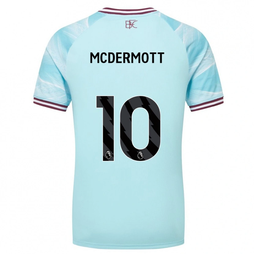 Danxen Dames Tommy Mcdermott #10 Hemelsblauw Bourgondisch Uitshirt Uittenue 2025/26 T-Shirt