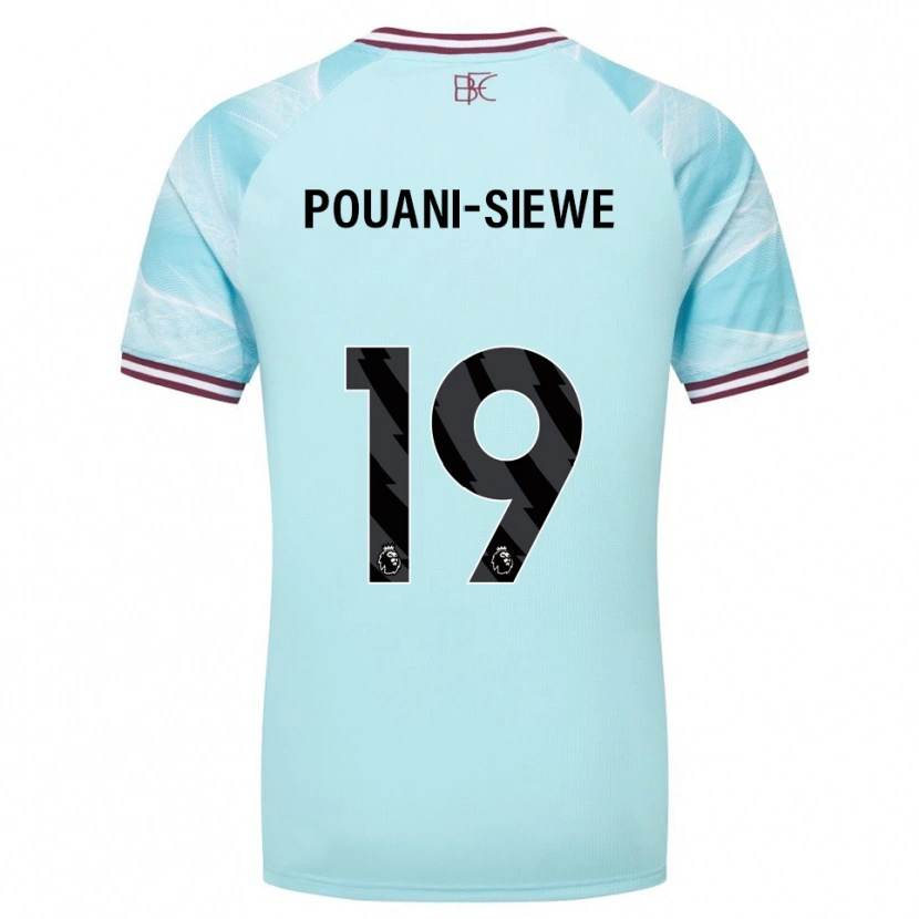 Danxen Dames Brandon Pouani #19 Hemelsblauw Bourgondisch Uitshirt Uittenue 2025/26 T-Shirt