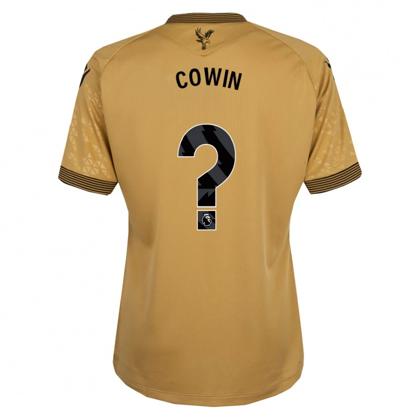 Danxen Dames Freddie Cowin #0 Goud Zwart Uitshirt Uittenue 2025/26 T-Shirt
