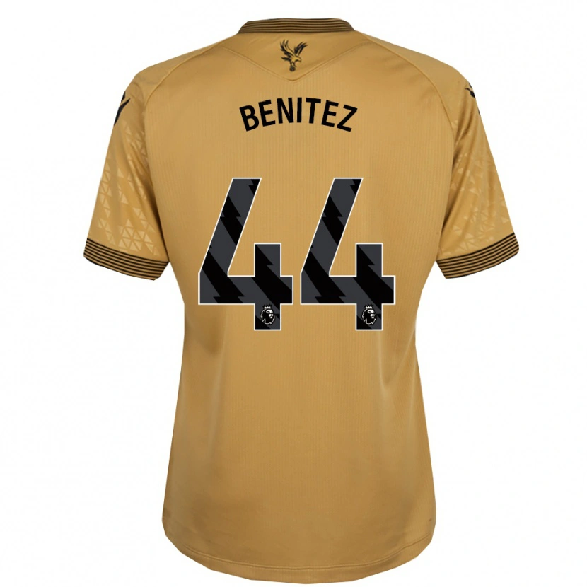 Danxen Dames Walter Benítez #44 Goud Zwart Uitshirt Uittenue 2025/26 T-Shirt