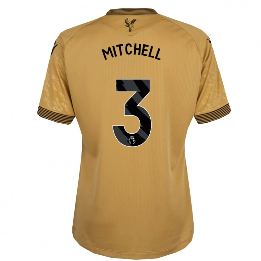 Danxen Dames Tyrick Mitchell #3 Goud Zwart Uitshirt Uittenue 2025/26 T-Shirt