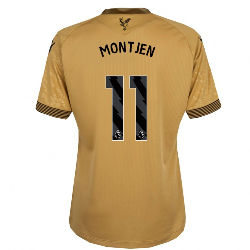 Danxen Dames David Montjen #11 Goud Zwart Uitshirt Uittenue 2025/26 T-Shirt