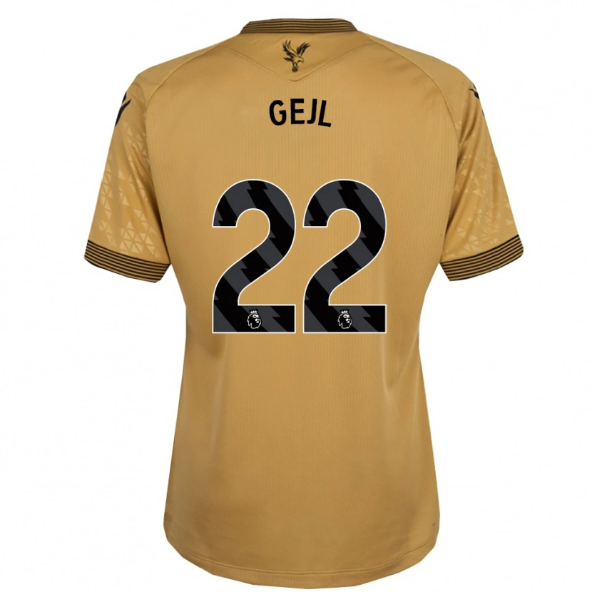 Danxen Dames Mille Gejl #22 Goud Zwart Uitshirt Uittenue 2025/26 T-Shirt