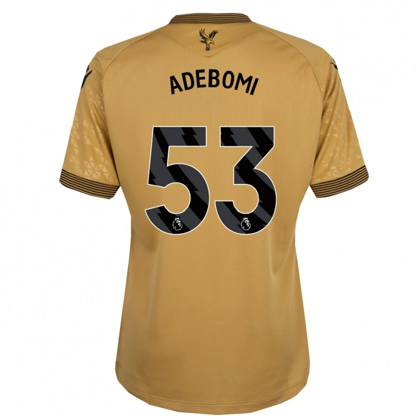 Danxen Dames Ademola Ola Adebomi #53 Goud Zwart Uitshirt Uittenue 2025/26 T-Shirt