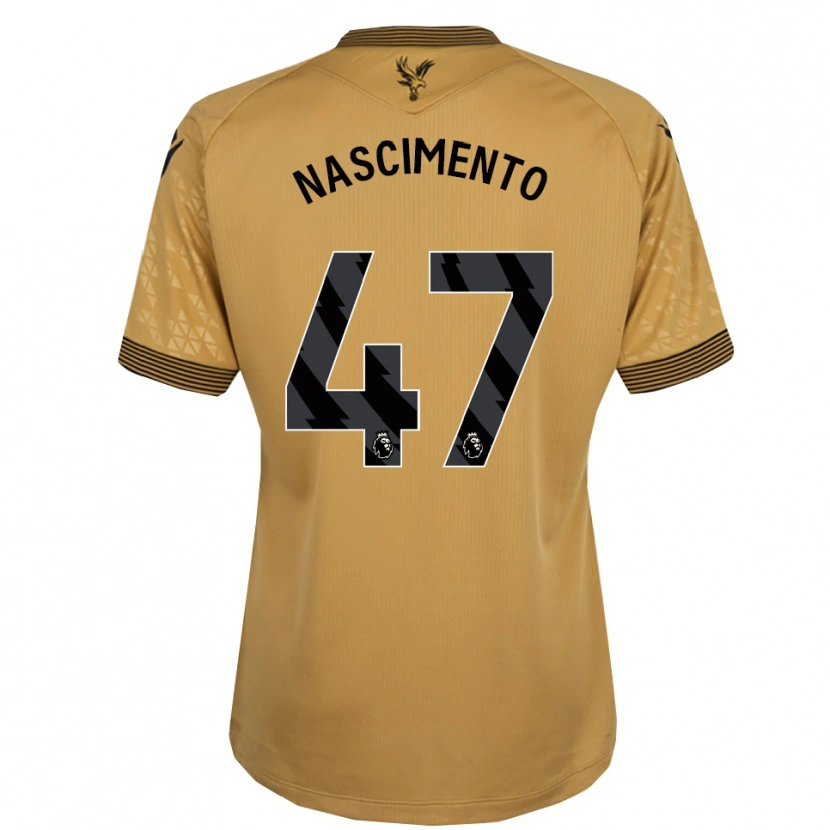 Danxen Dames Adler Nascimento #47 Goud Zwart Uitshirt Uittenue 2025/26 T-Shirt