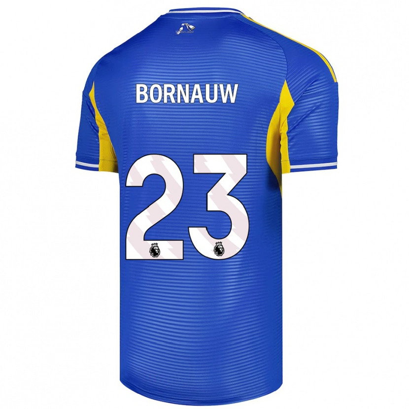 Danxen Dames Sebastiaan Bornauw #23 Blauw Geel Uitshirt Uittenue 2025/26 T-Shirt