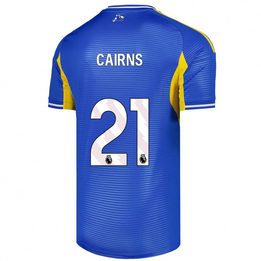 Danxen Dames Alex Cairns #21 Blauw Geel Uitshirt Uittenue 2025/26 T-Shirt
