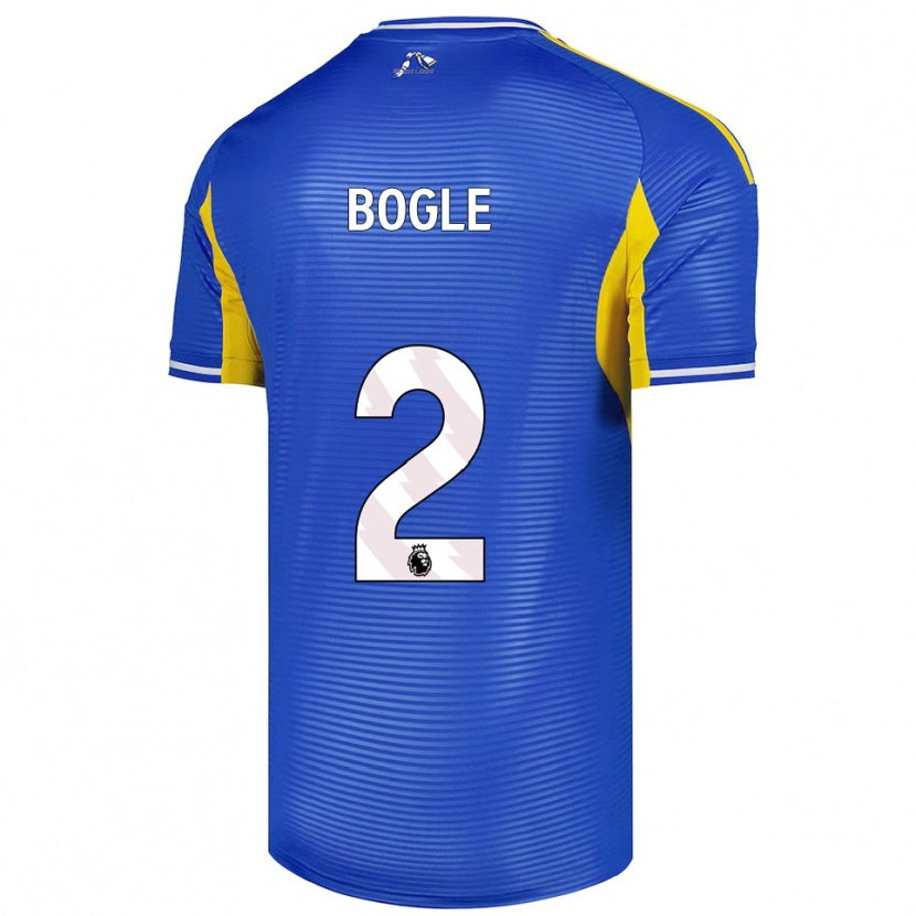 Danxen Dames Jayden Bogle #2 Blauw Geel Uitshirt Uittenue 2025/26 T-Shirt