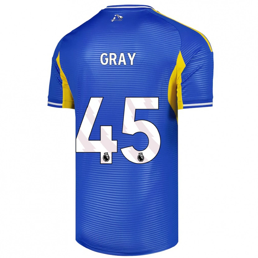 Danxen Dames Harry Gray #45 Blauw Geel Uitshirt Uittenue 2025/26 T-Shirt