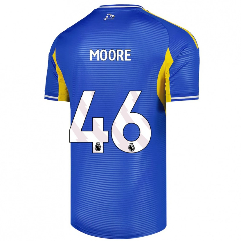Danxen Dames Kris Moore #46 Blauw Geel Uitshirt Uittenue 2025/26 T-Shirt