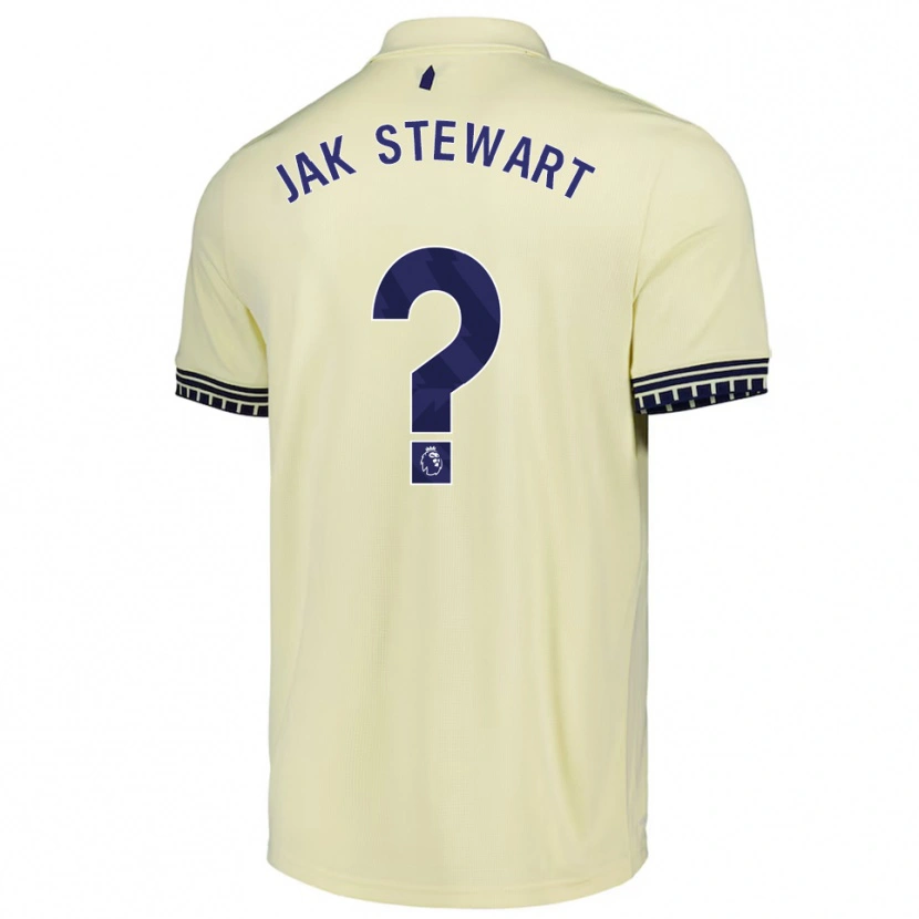 Danxen Dames Jak Stewart #0 Gebroken Wit Zwart Uitshirt Uittenue 2025/26 T-Shirt