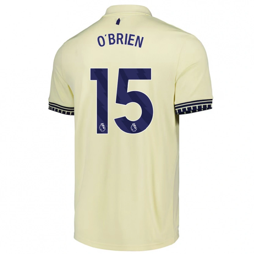 Danxen Dames Jake O'brien #15 Gebroken Wit Zwart Uitshirt Uittenue 2025/26 T-Shirt