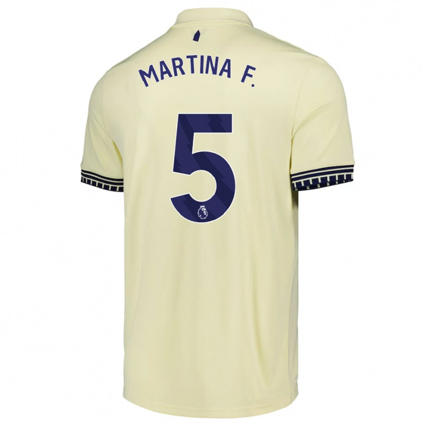 Danxen Dames Martina Fernández #5 Gebroken Wit Zwart Uitshirt Uittenue 2025/26 T-Shirt