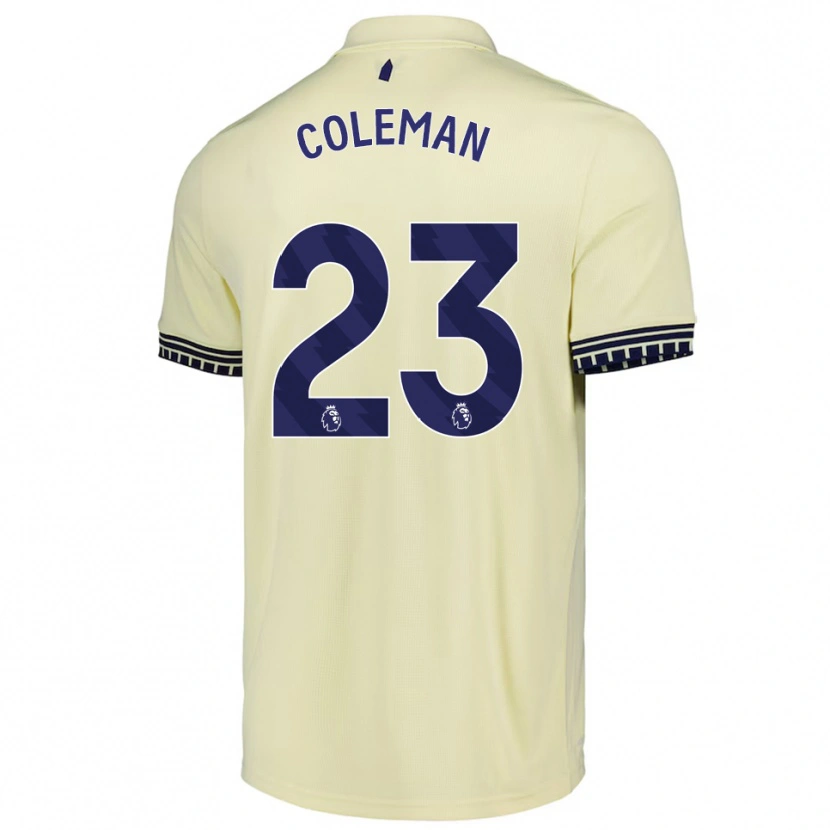 Danxen Dames Séamus Coleman #23 Gebroken Wit Zwart Uitshirt Uittenue 2025/26 T-Shirt