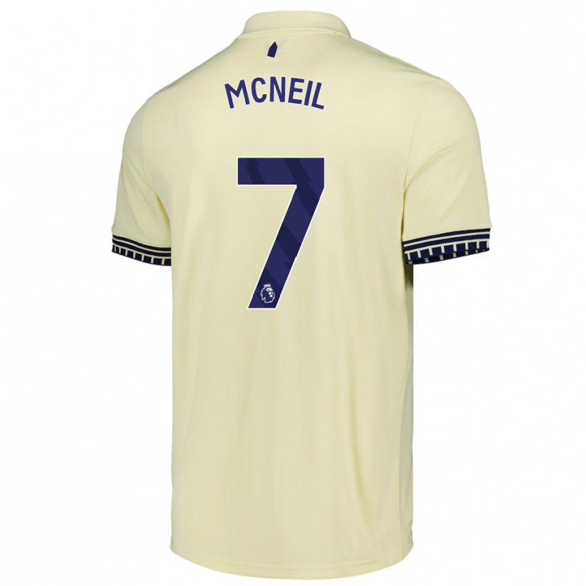 Danxen Dames Dwight Mcneil #7 Gebroken Wit Zwart Uitshirt Uittenue 2025/26 T-Shirt