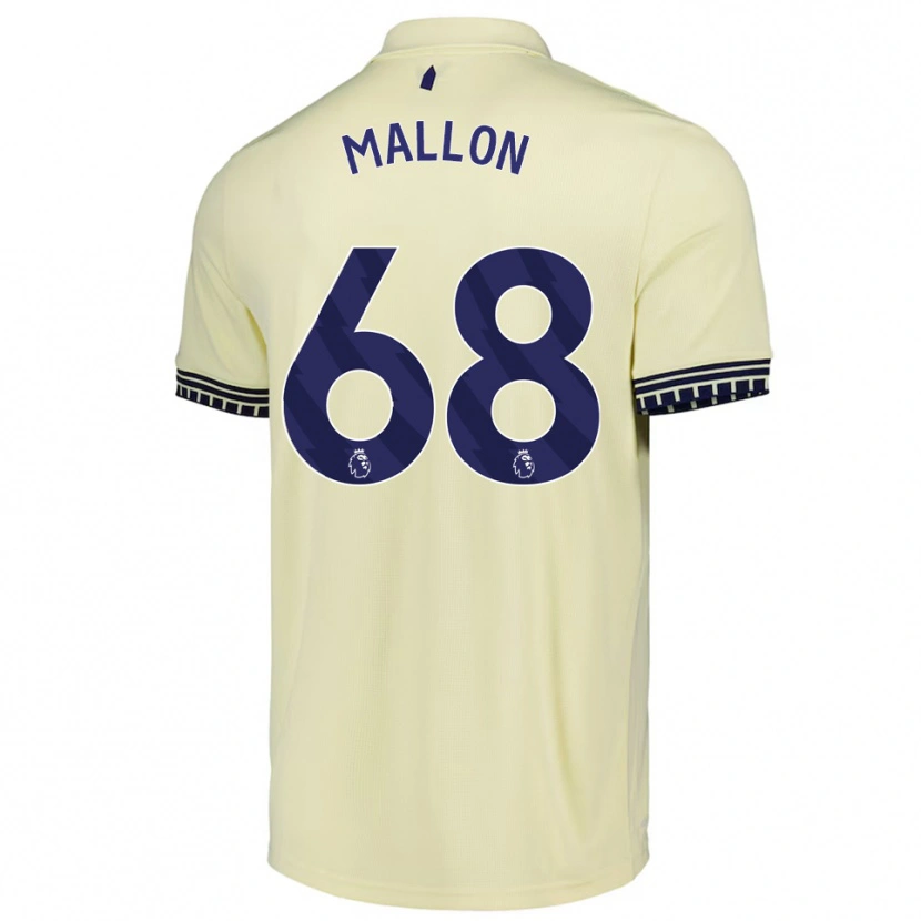 Danxen Dames Mathew Mallon #68 Gebroken Wit Zwart Uitshirt Uittenue 2025/26 T-Shirt