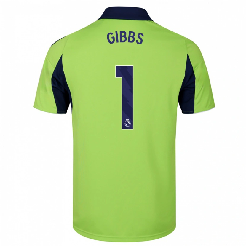 Danxen Dames Frankie Gibbs #1 Groen Marineblauw Wit Uitshirt Uittenue 2025/26 T-Shirt