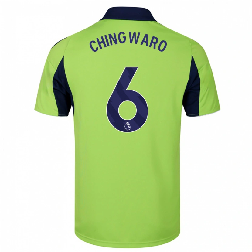 Danxen Dames Seth Chingwaro #6 Groen Marineblauw Wit Uitshirt Uittenue 2025/26 T-Shirt