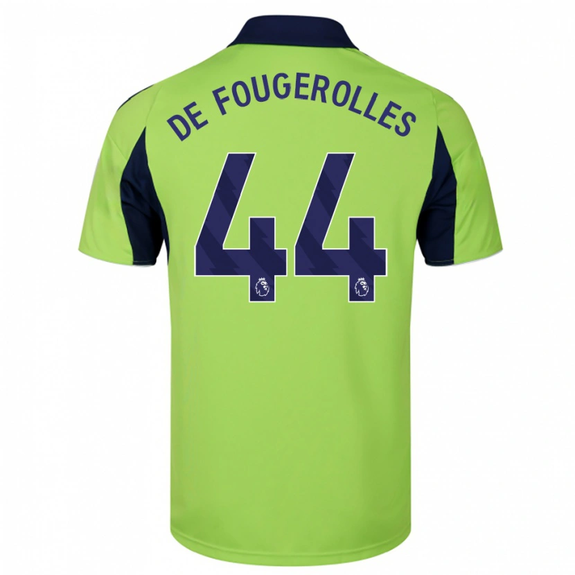 Danxen Dames Luc De Fougerolles #44 Groen Marineblauw Wit Uitshirt Uittenue 2025/26 T-Shirt