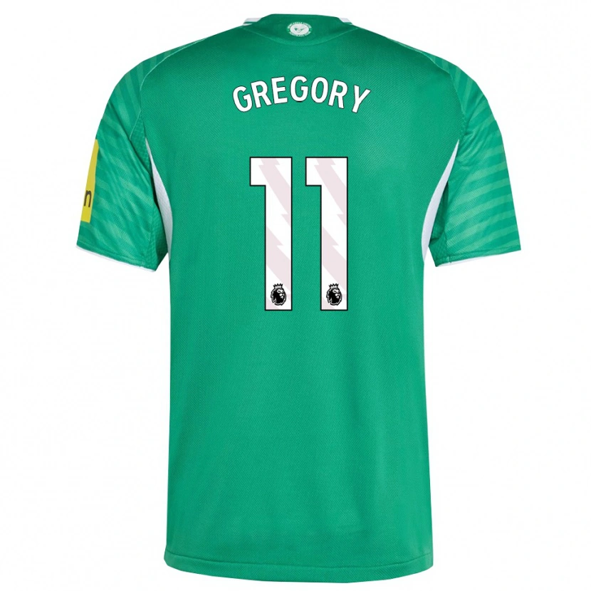 Danxen Dames Freya Gregory #11 Groen Wit Uitshirt Uittenue 2025/26 T-Shirt