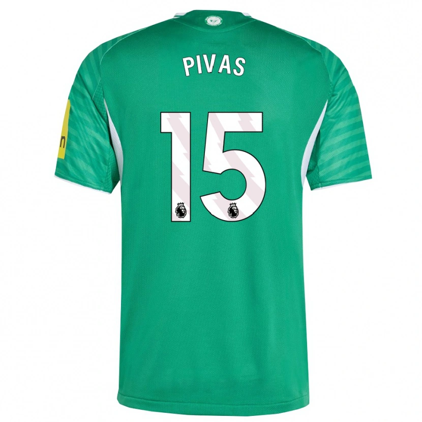 Danxen Dames Miodrag Pivas #15 Groen Wit Uitshirt Uittenue 2025/26 T-Shirt