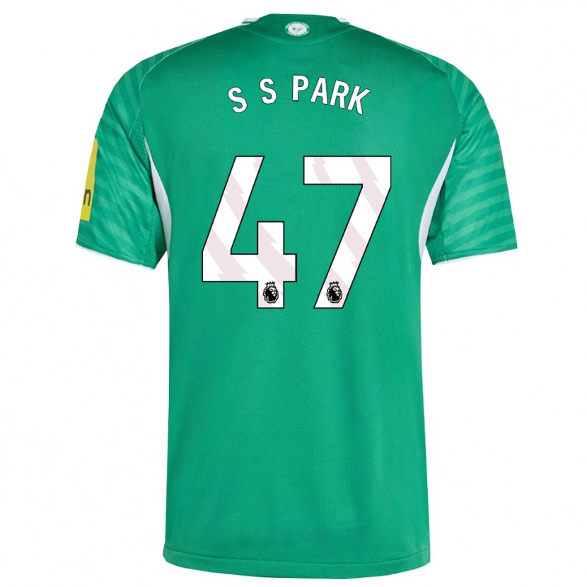 Danxen Dames Seung-Soo Park #47 Groen Wit Uitshirt Uittenue 2025/26 T-Shirt