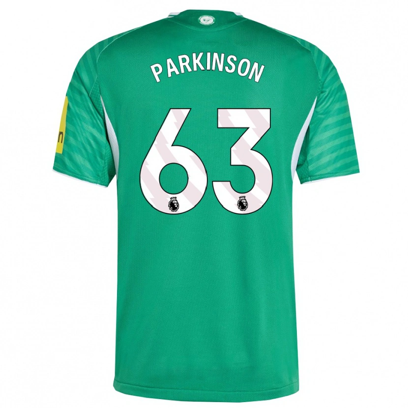 Danxen Dames Ben Parkinson #63 Groen Wit Uitshirt Uittenue 2025/26 T-Shirt