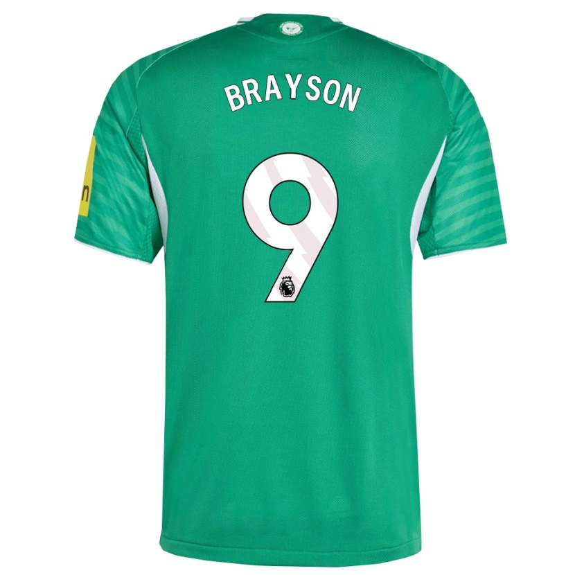 Danxen Dames Joe Brayson #9 Groen Wit Uitshirt Uittenue 2025/26 T-Shirt