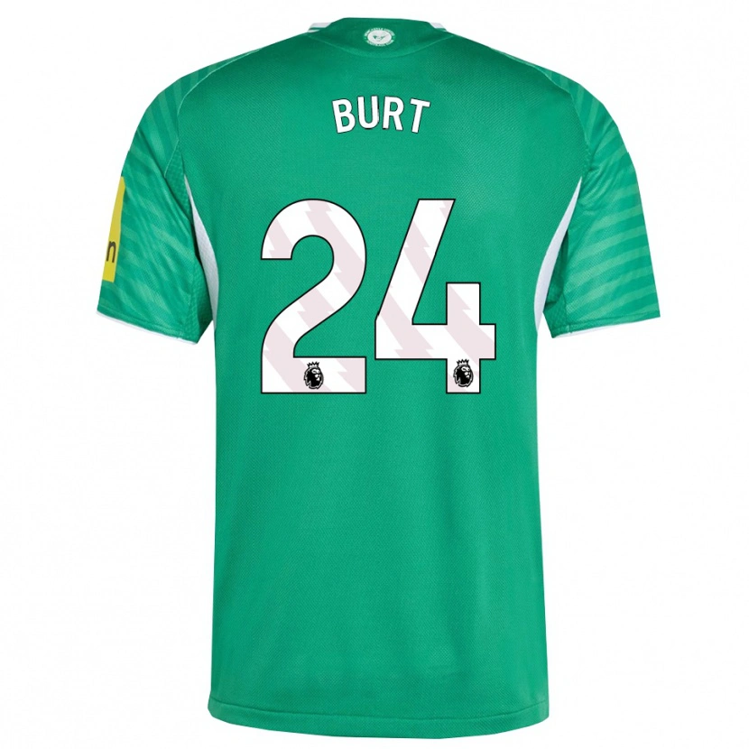 Danxen Dames Daisy Burt #24 Groen Wit Uitshirt Uittenue 2025/26 T-Shirt