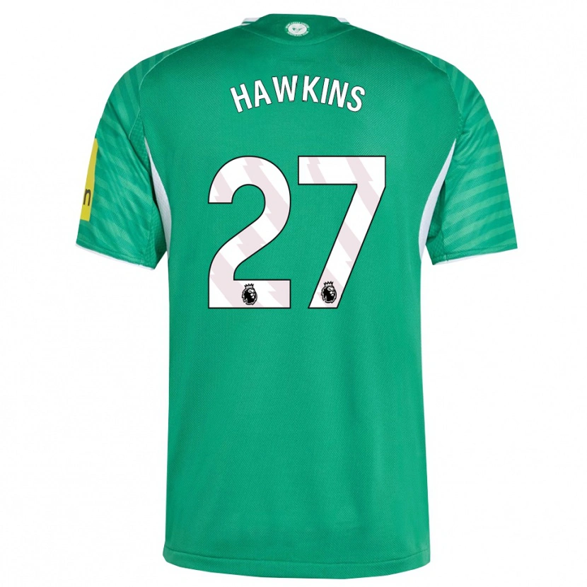 Danxen Dames Hannah Hawkins #27 Groen Wit Uitshirt Uittenue 2025/26 T-Shirt