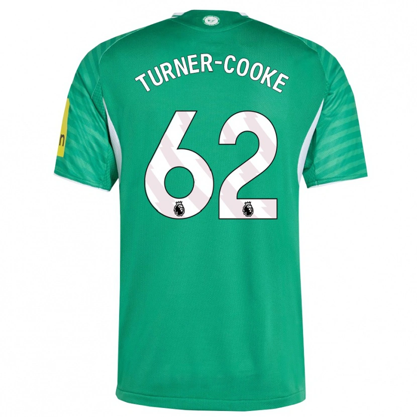 Danxen Dames Jay Turner-Cooke #62 Groen Wit Uitshirt Uittenue 2025/26 T-Shirt