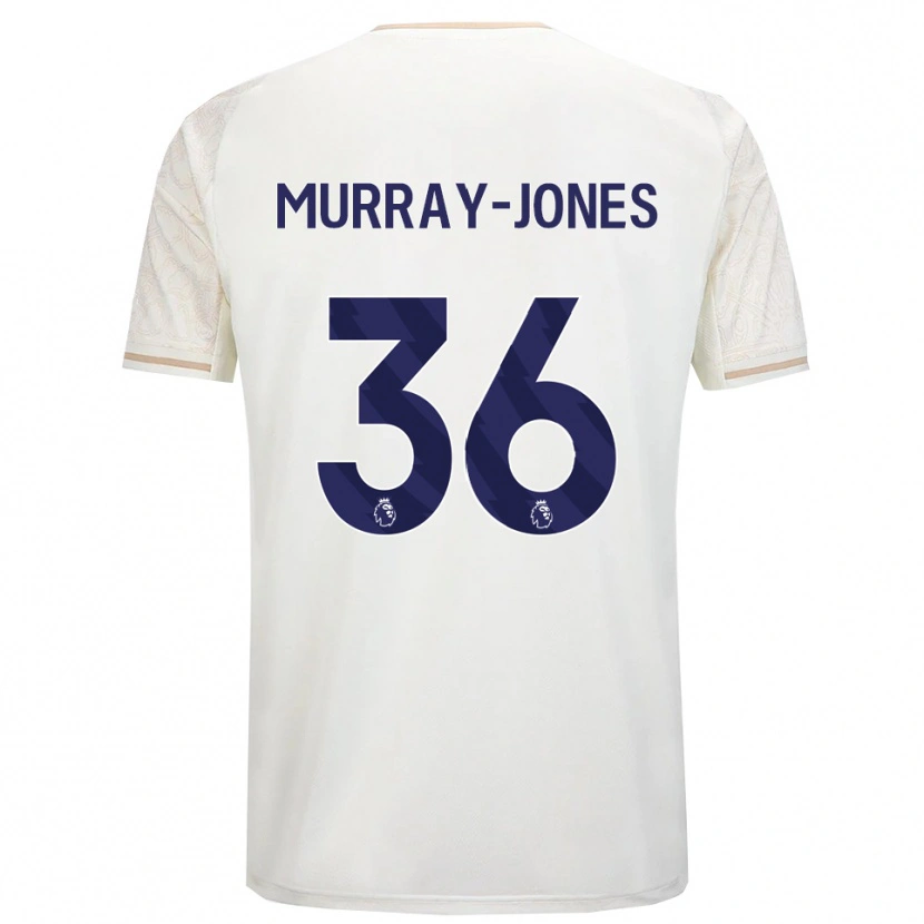 Danxen Dames George Murray-Jones #36 Gebroken Wit Zwart Uitshirt Uittenue 2025/26 T-Shirt