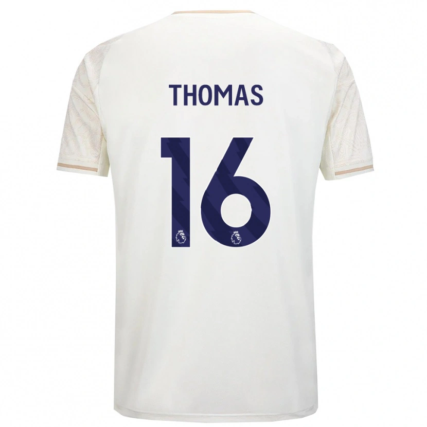 Danxen Dames Tyrese Thomas #16 Gebroken Wit Zwart Uitshirt Uittenue 2025/26 T-Shirt